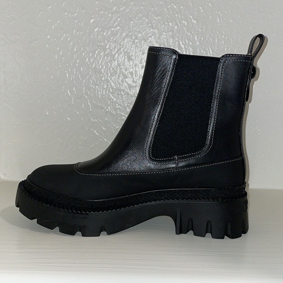 COACH Jayla Leather Black Bootie Size 8B, NWOT - Picture 3 of 10